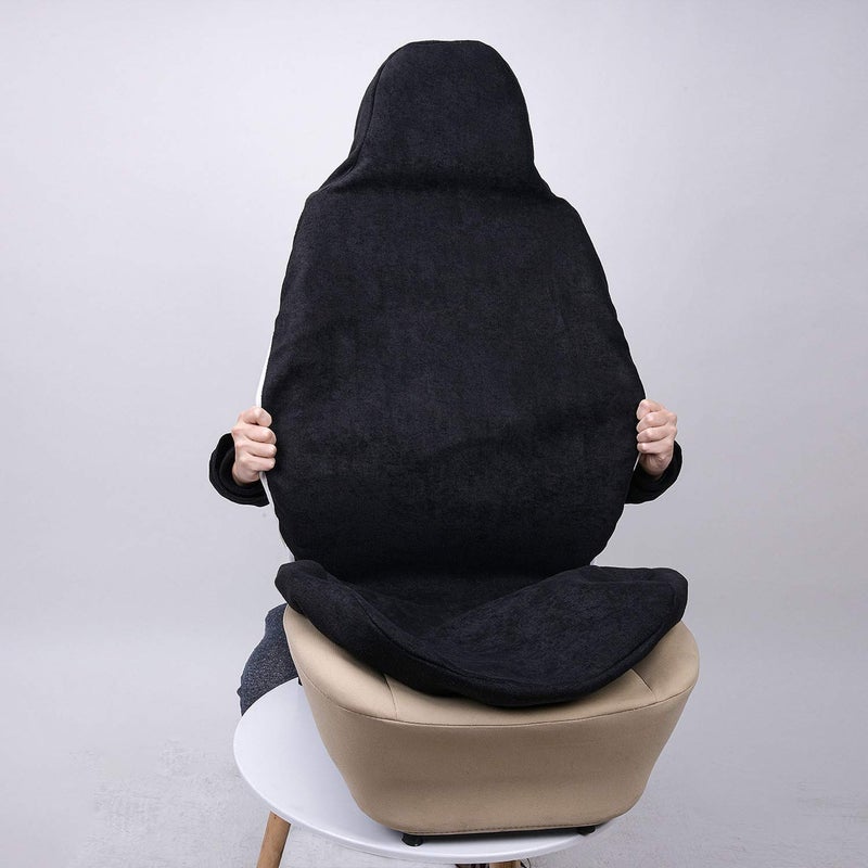 Auto Newer Neoprene Waterproof Sweat Towel Car Seat Covers Pets Seat Protector  Bucket Car Seat Covers Front Seats Only  Universal for Cars  SUV  Truck  Fit Running  Outdoor Sports  Pets (Black 1PCS) - Image 5